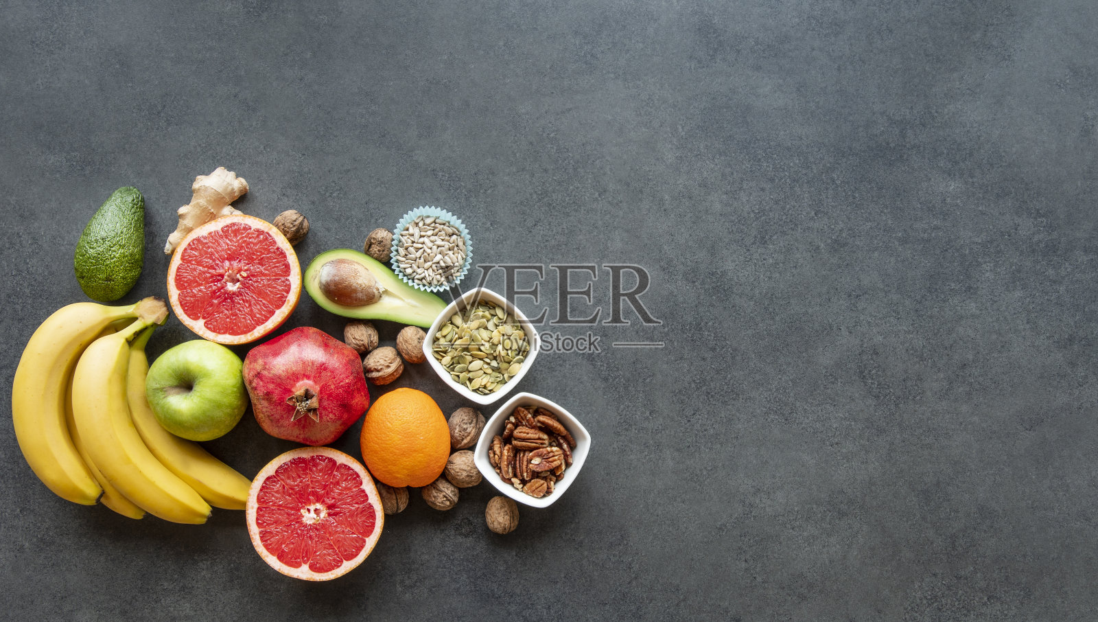 选择健康的素食和清洁食品的观点照片摄影图片