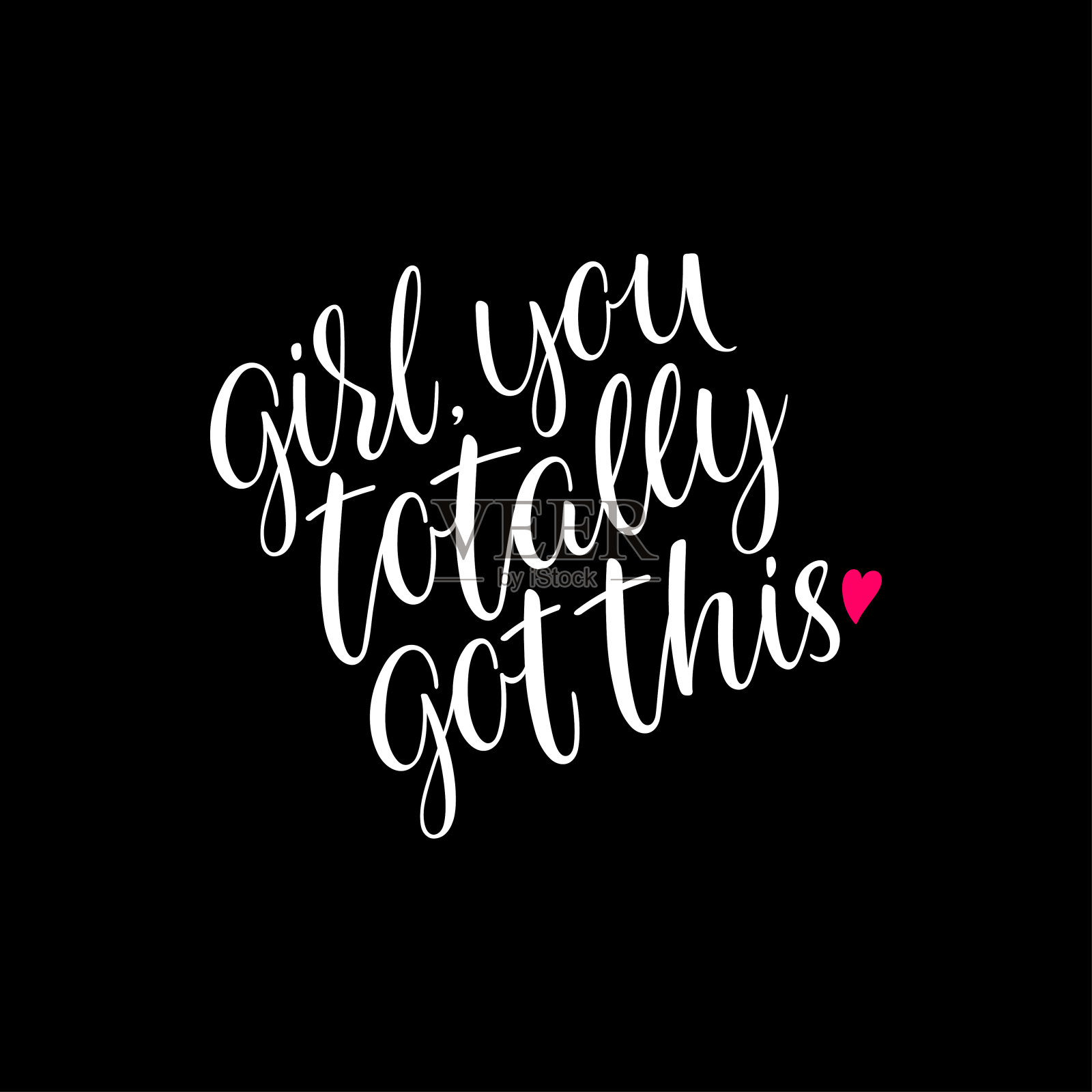 女孩，你做得很好插画图片素材