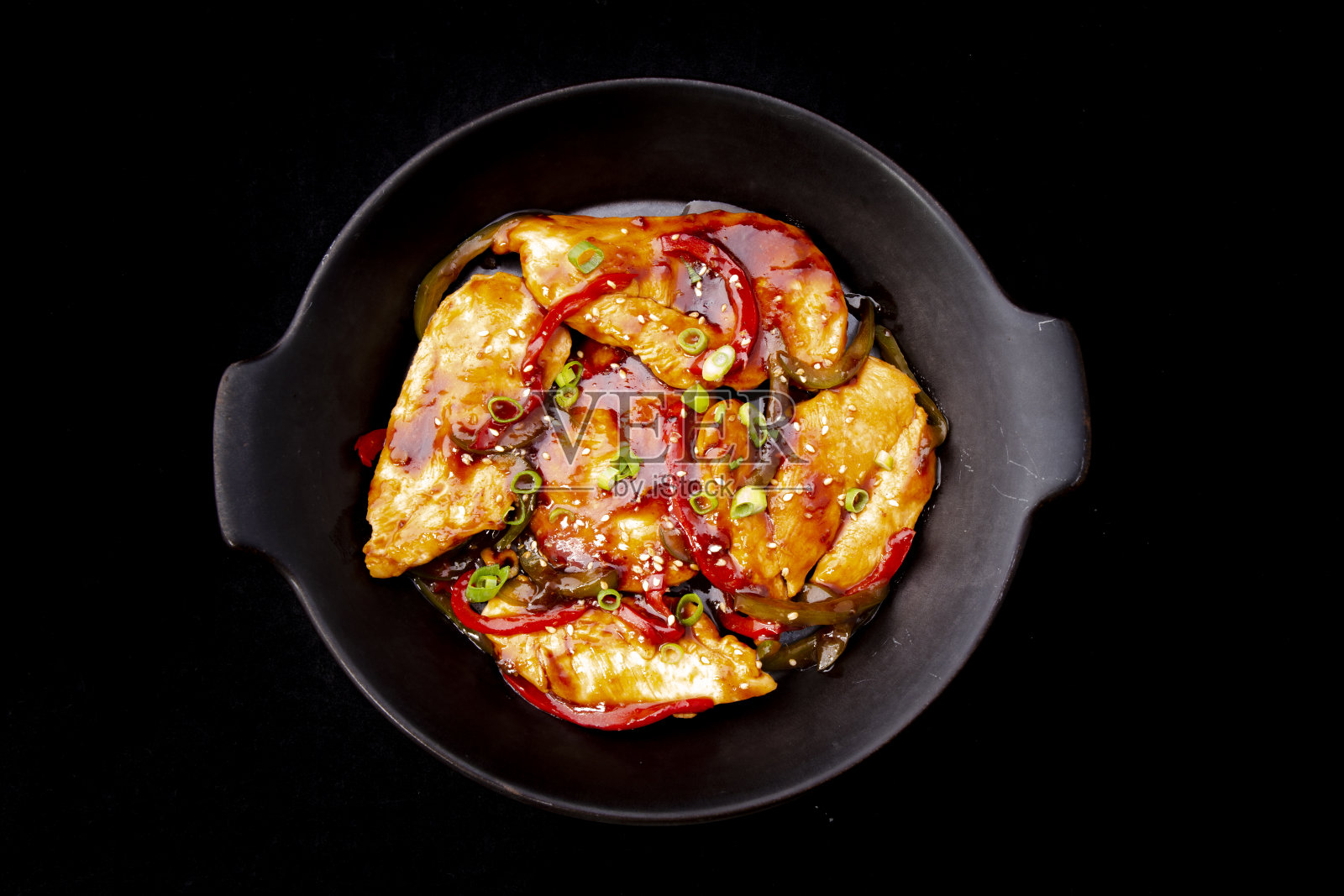 鸡红烧的照片摄影图片