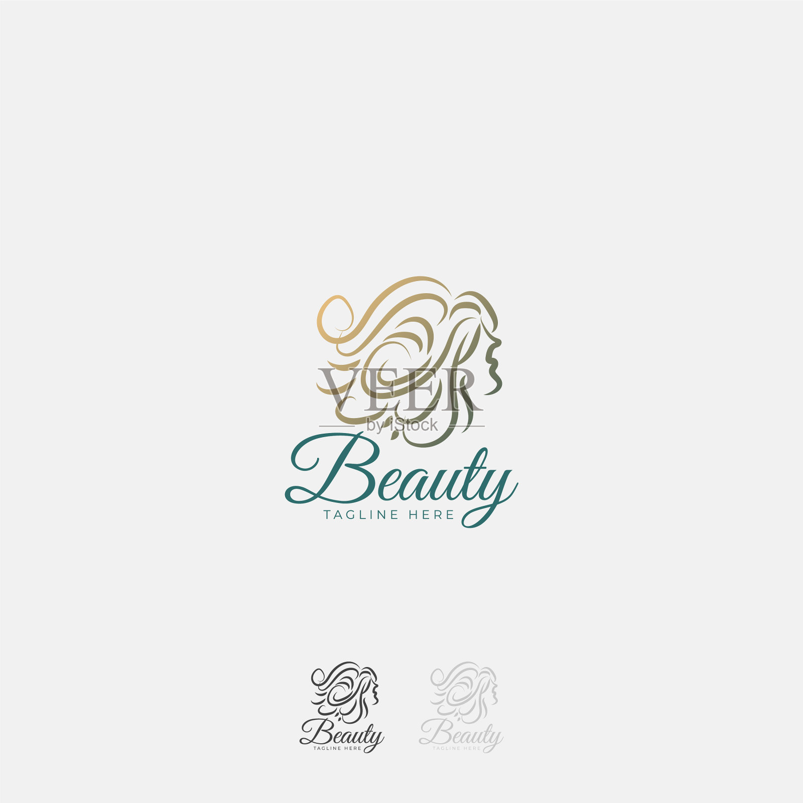 标志美观单线简单插画图片素材