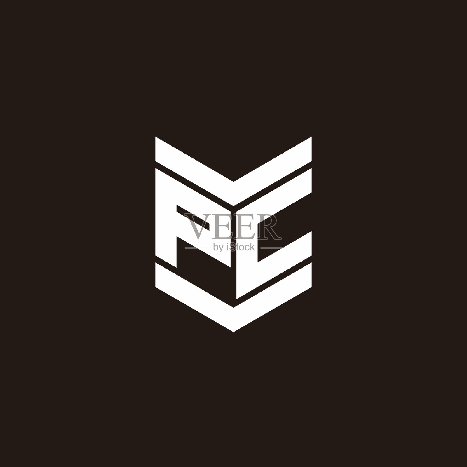 标志字母字母组合与会徽风格插画图片素材