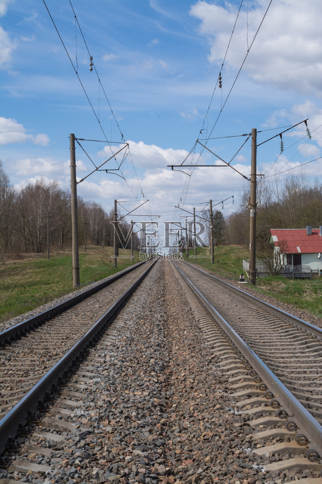 美丽而令人惊叹的铁路景色照片摄影图片