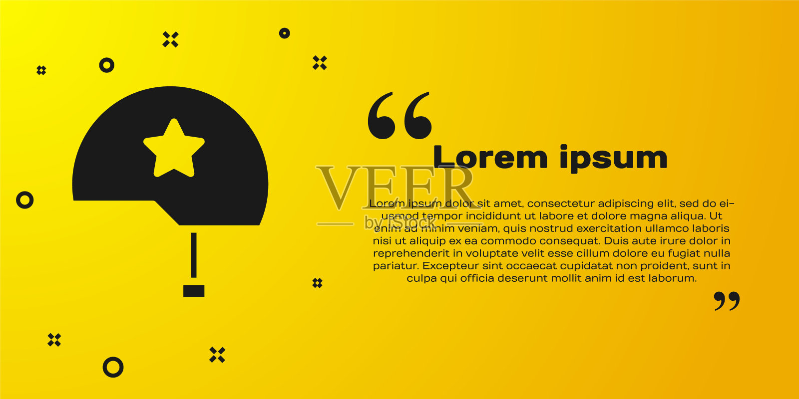 黑色军用头盔图标孤立在黄色背景上。军帽象征着防卫和保护。防护帽。矢量图插画图片素材