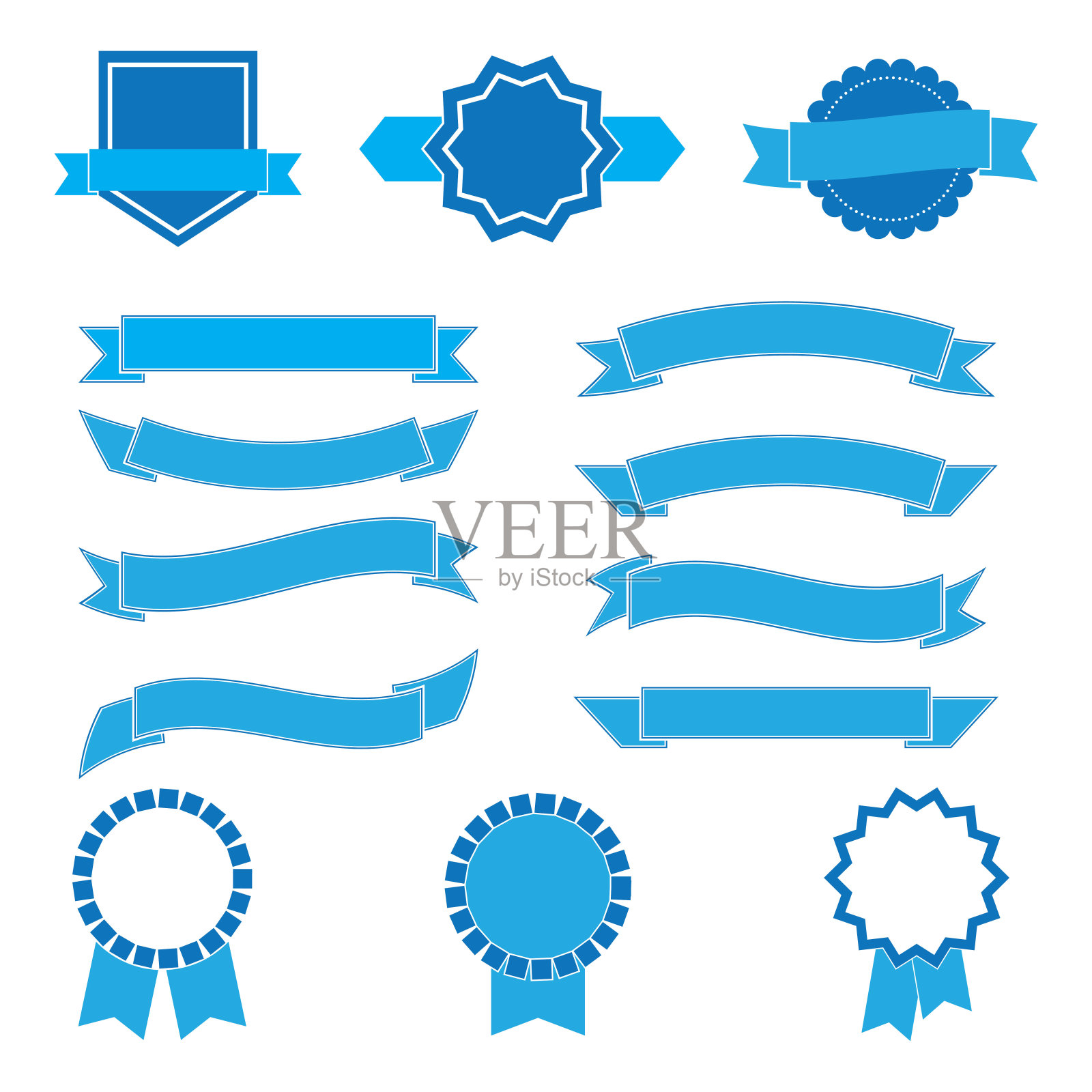 丝带标志矢量模板图像插画图片素材