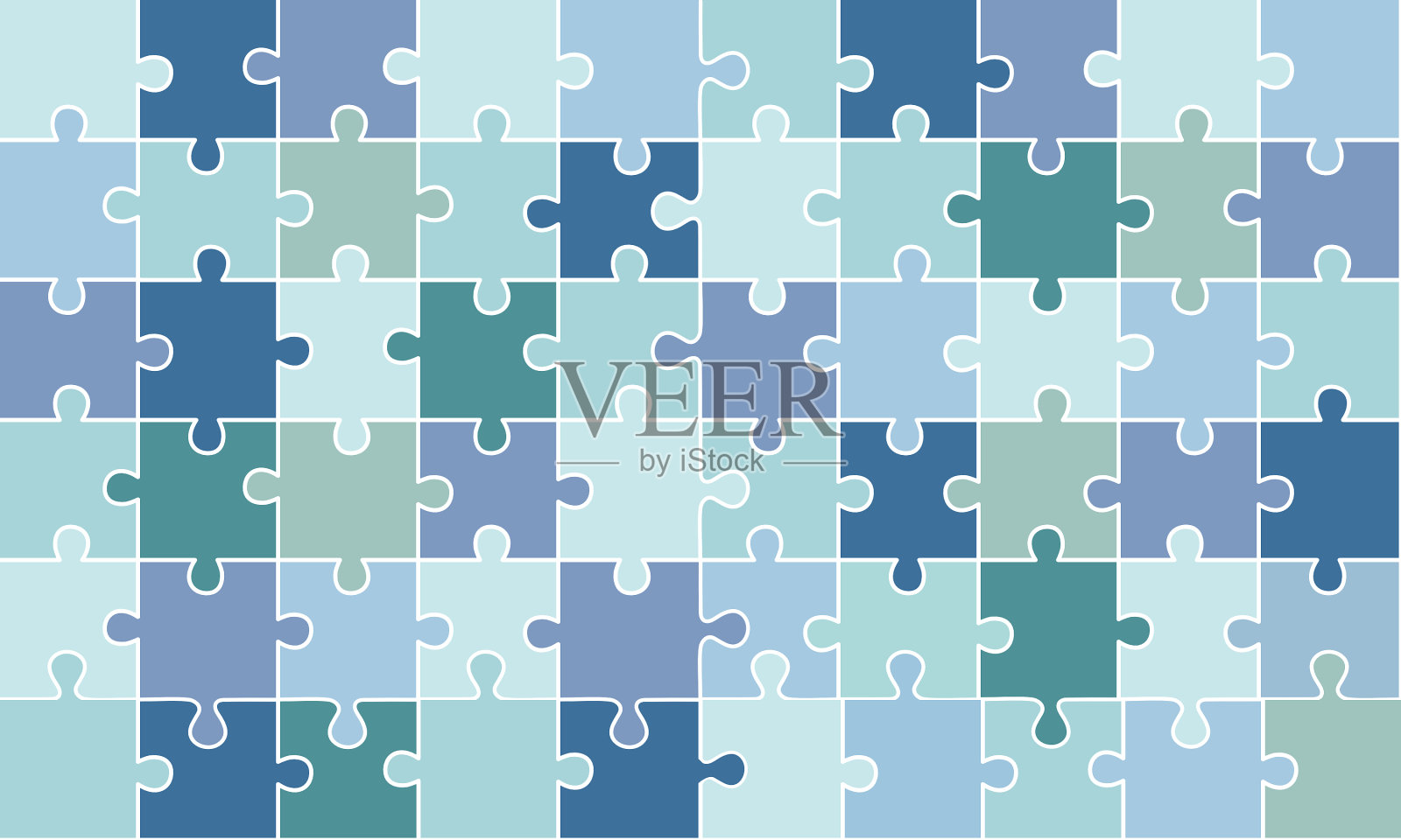 七巧板拼图的背景。插画图片素材