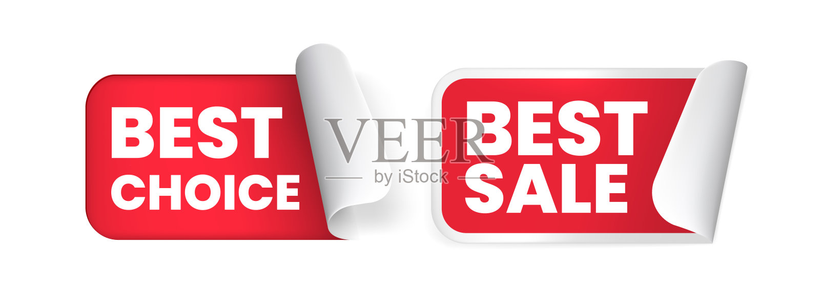 一套业务详细标签在白色背景设计元素图片