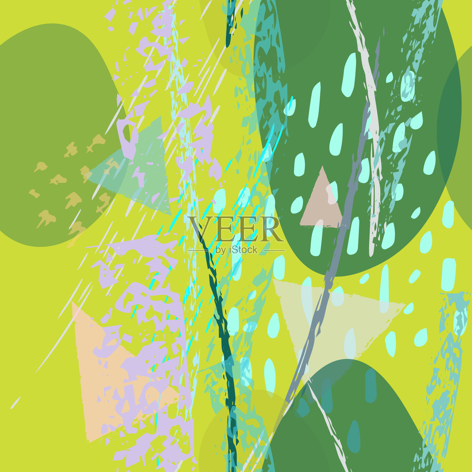 拼贴当代纹理艺术现代插画图片素材