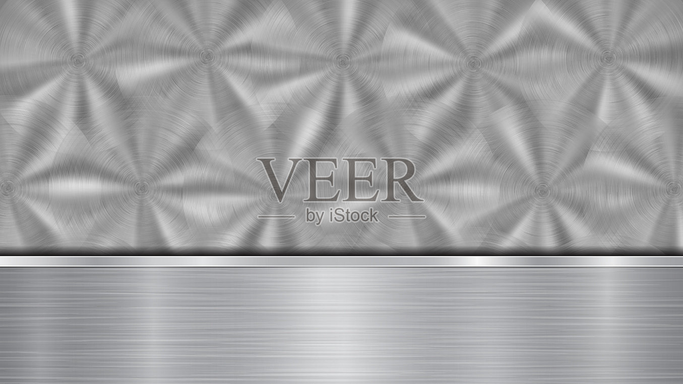 金属背景与抛光板插画图片素材