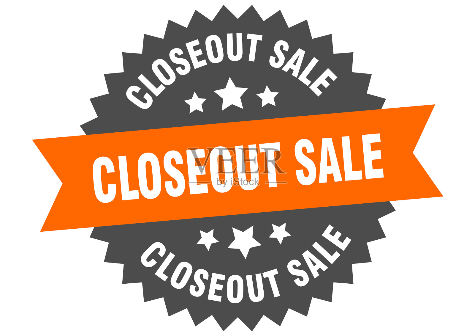 清仓销售标志清仓销售环带设计元素图片