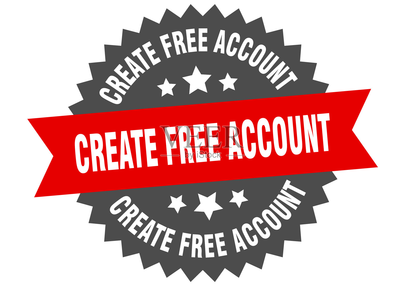 创建免费帐户签名创建免费帐户插画图片素材