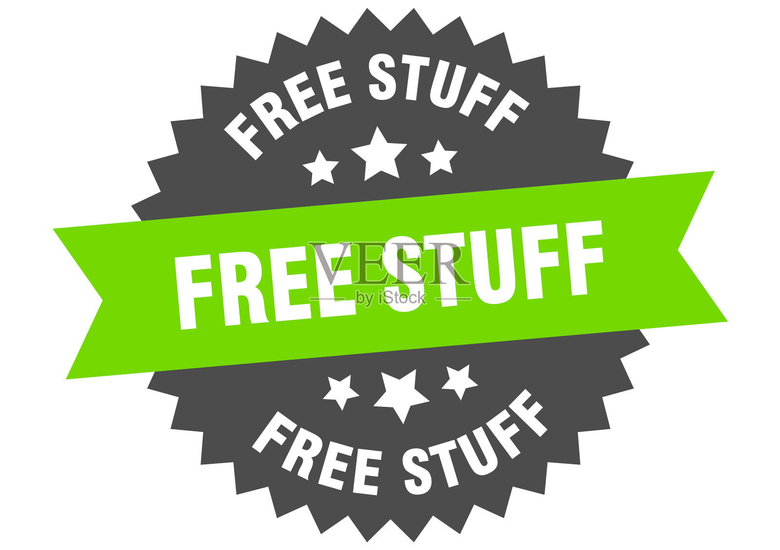 免费的东西签免费的东西环形标签插画图片素材