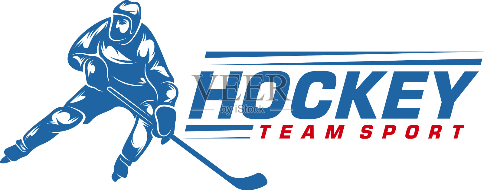 曲棍球标志模板球员曲棍球设计设计元素图片