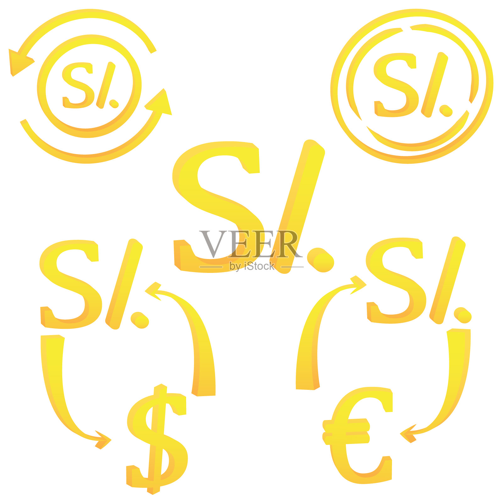 3D秘鲁新sol货币符号秘鲁图标插画图片素材