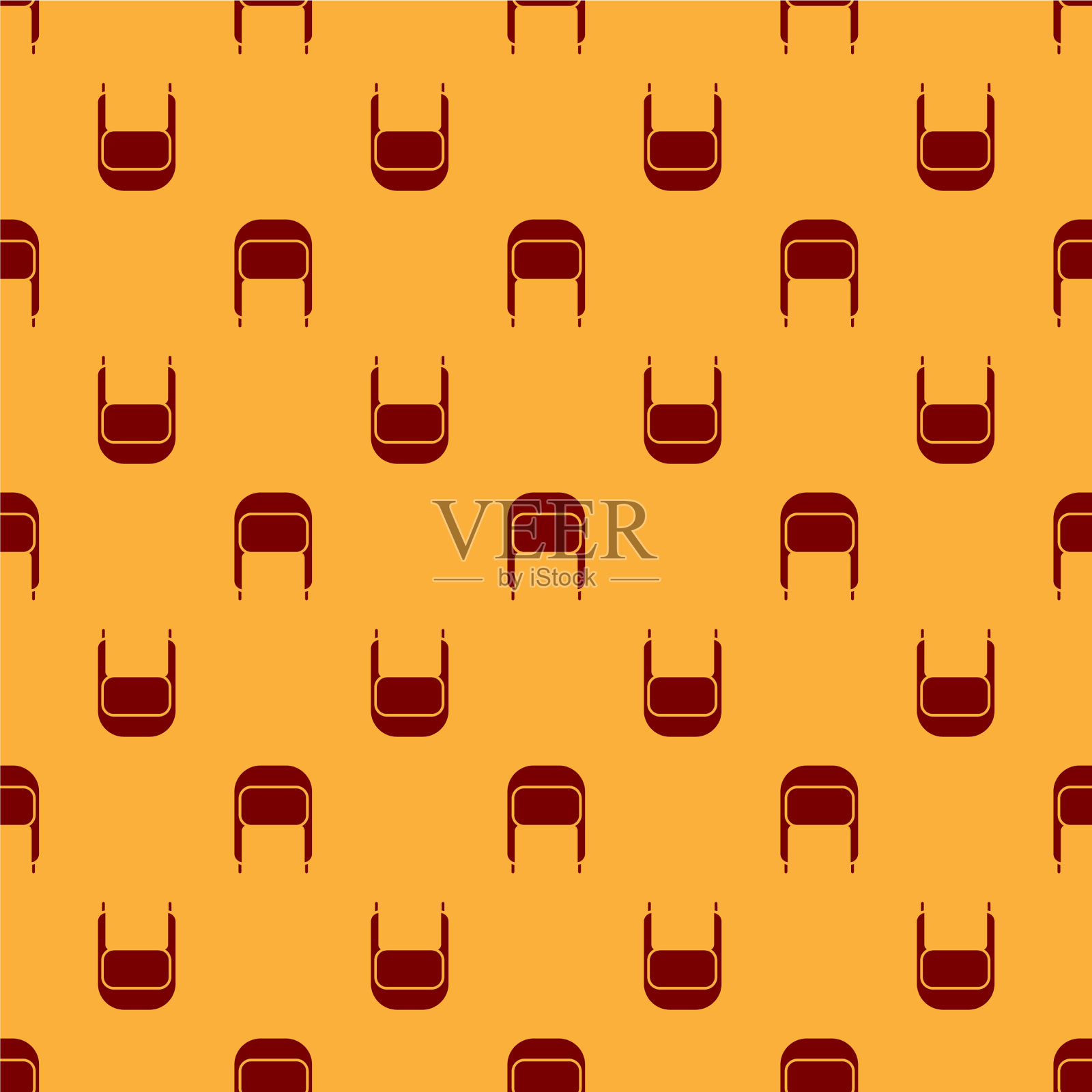 红色冬季帽子与耳瓣图标隔离插画图片素材