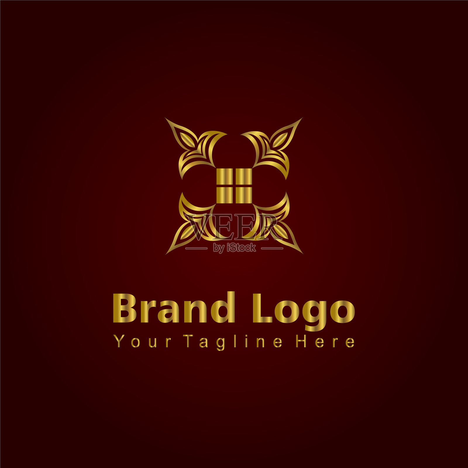 抽象的金色插画图片素材