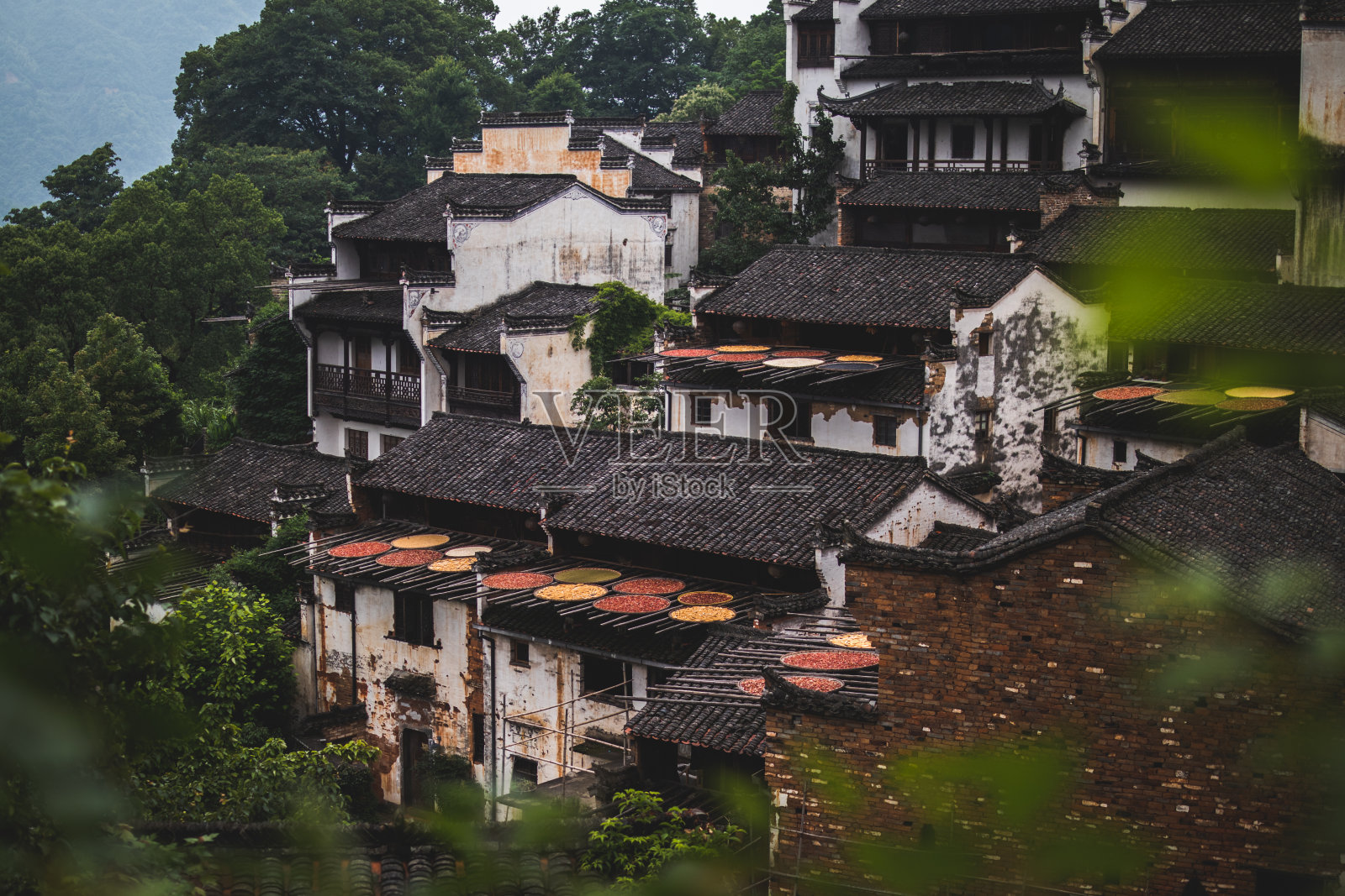 江西黄陵村的中国传统建筑照片摄影图片