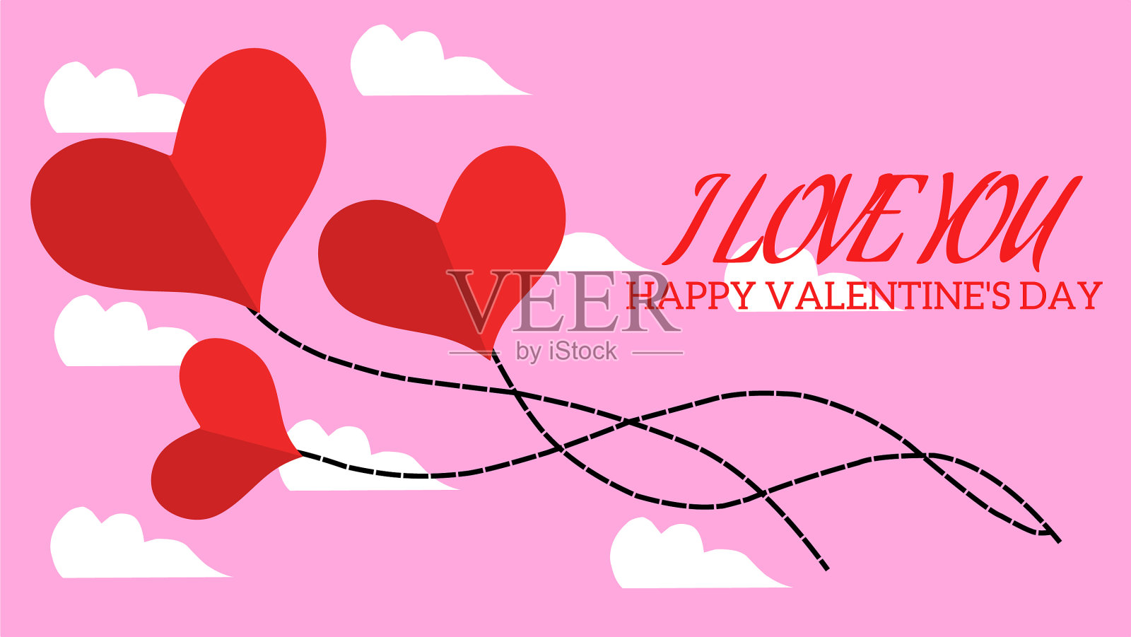 情人节的背景插画图片素材