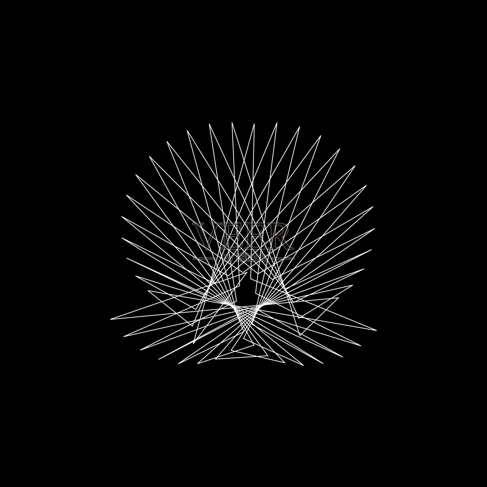 抽象几何形状线孤立插画图片素材