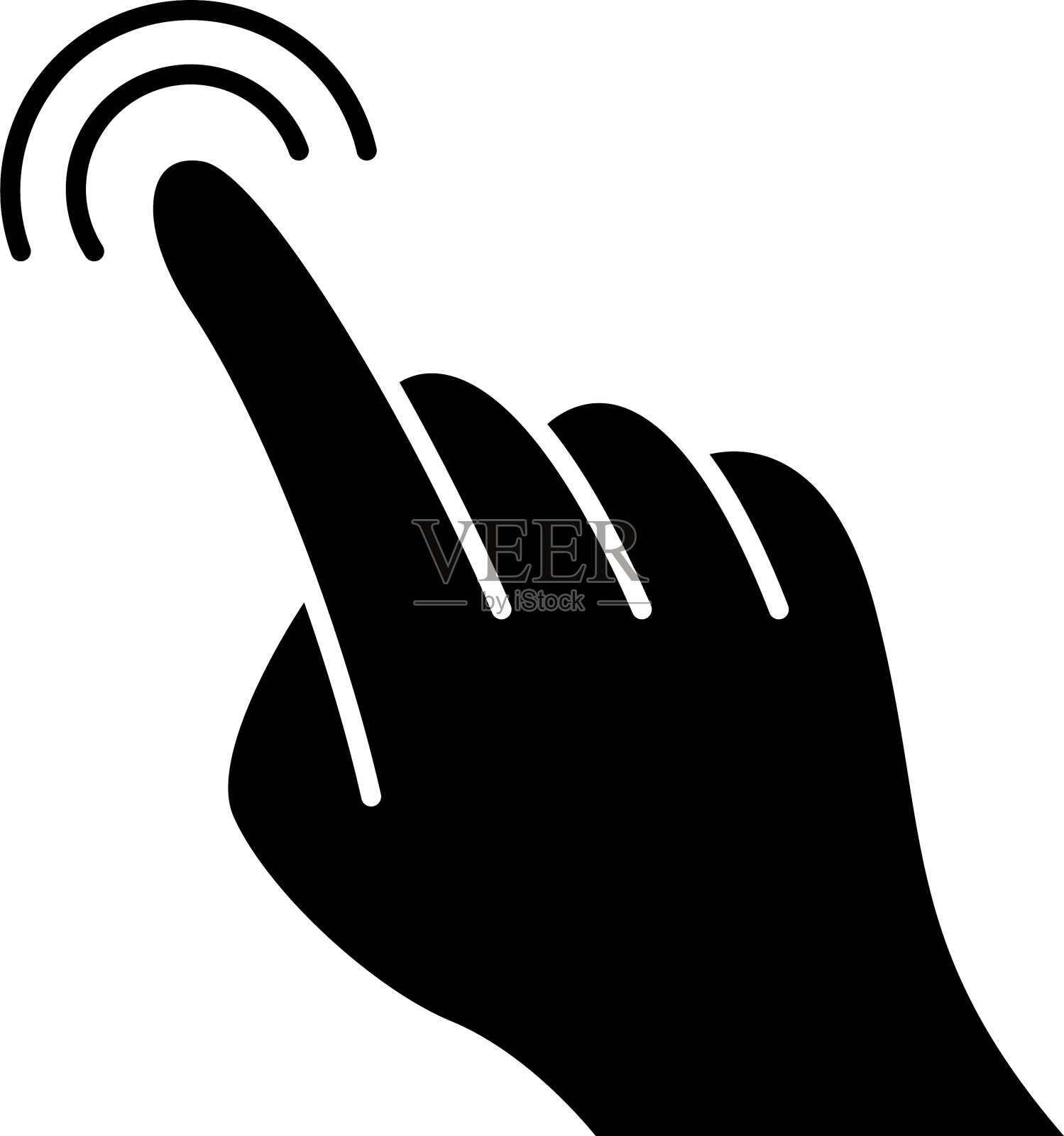 触摸屏手势符号图标图标素材