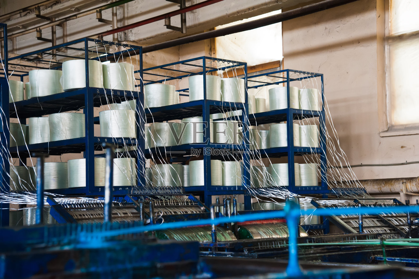 生产玻璃纤维棒-复合增强材料的制造照片摄影图片