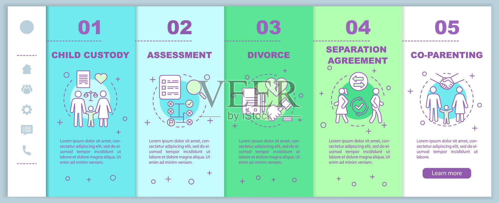 儿童监护登陆移动网页模板设计模板素材