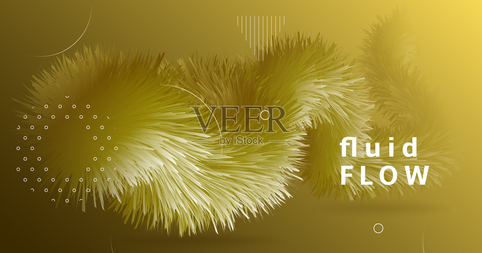 金色渐变背景。3d动感运动。插画图片素材