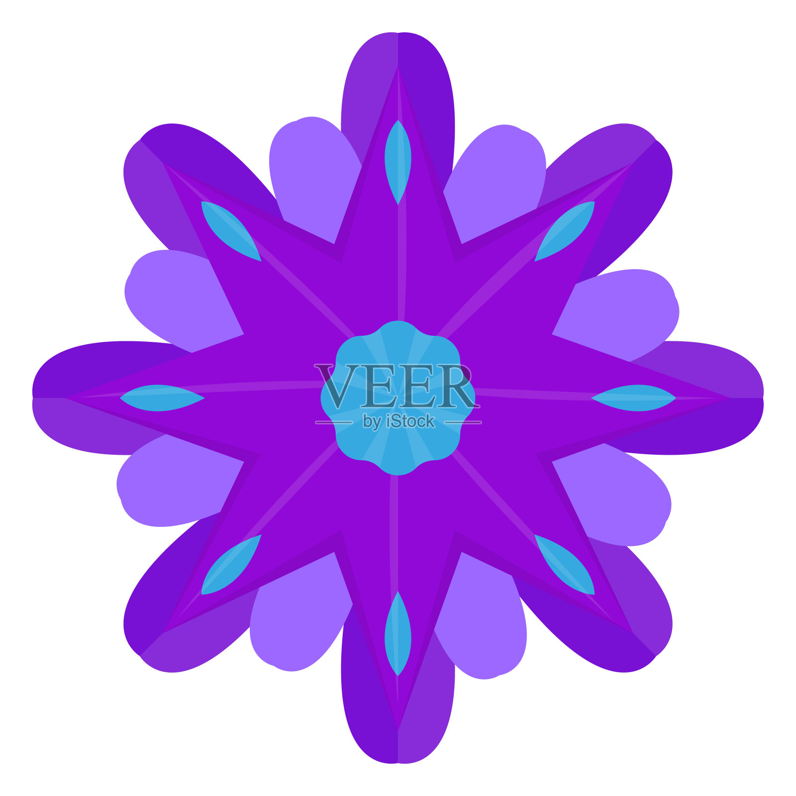 孤立的曼荼罗插画图片素材