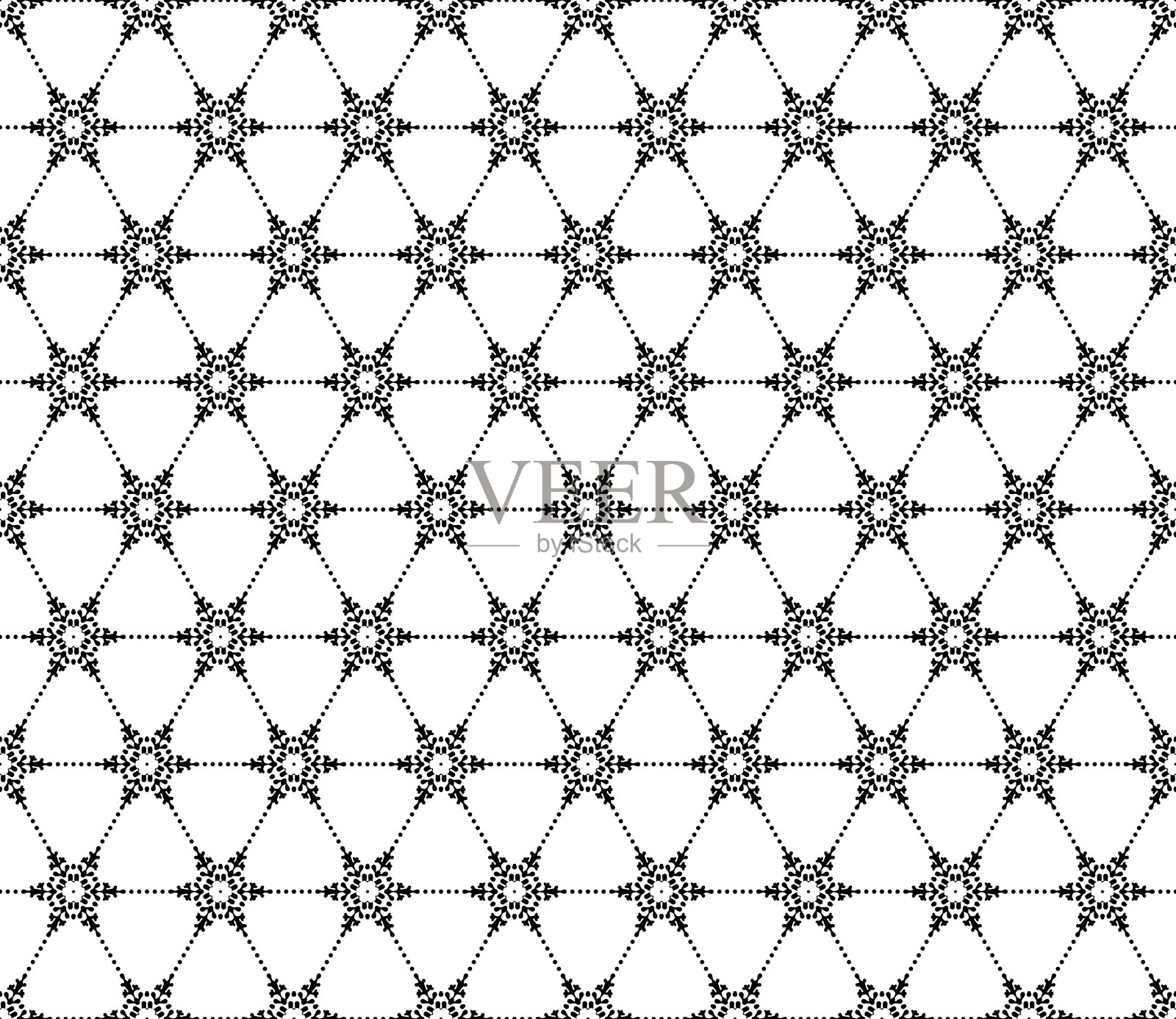 无缝的雪花模式。每股收益10插画图片素材