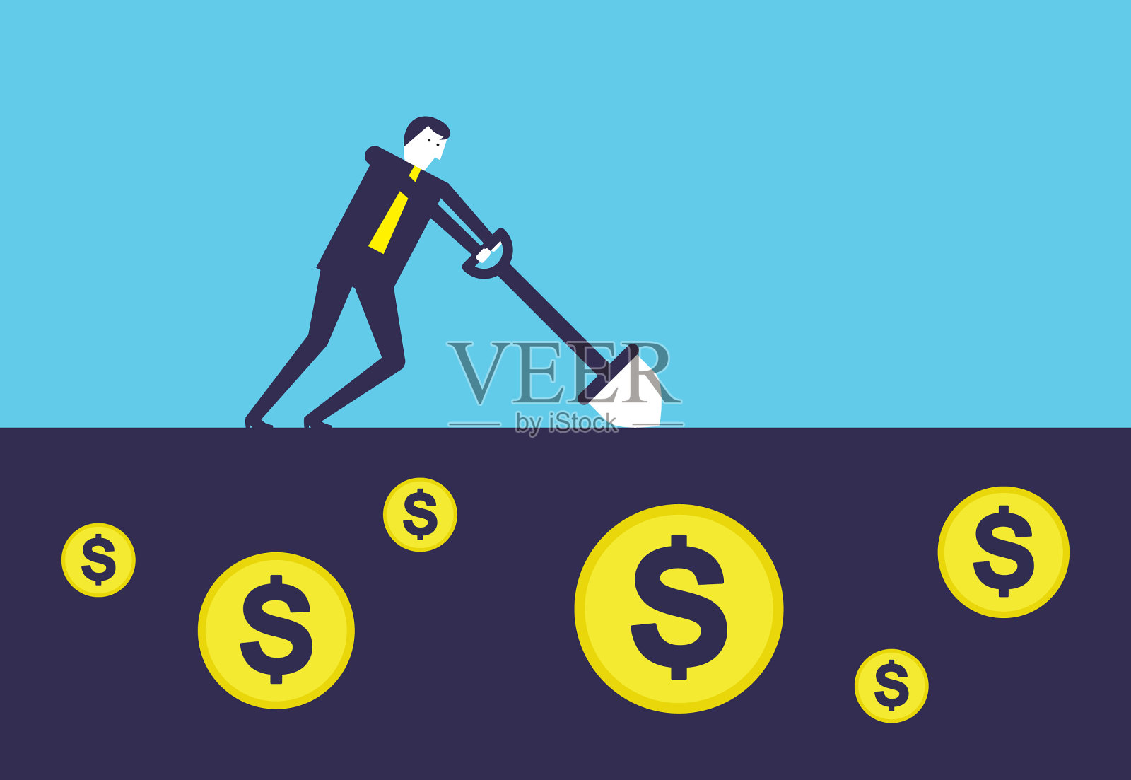 你的钱插画图片素材