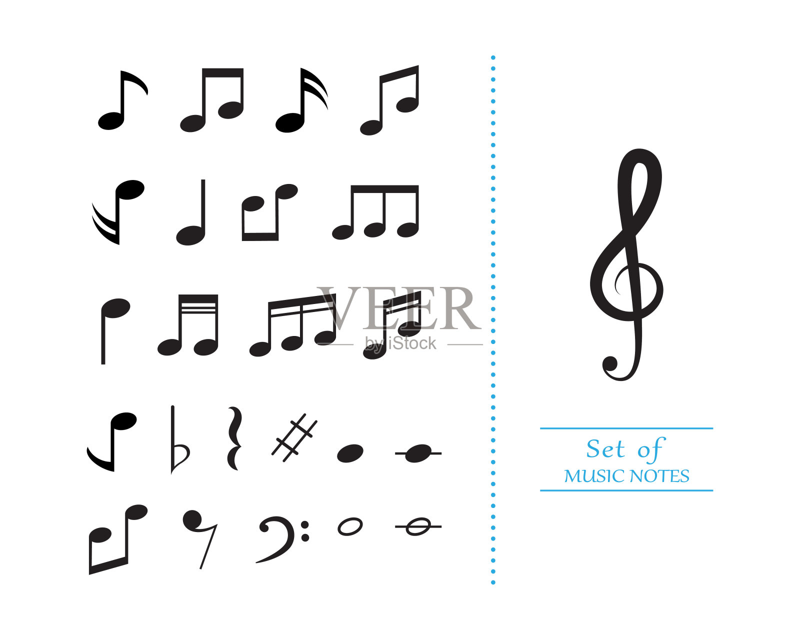 音乐音符向量图像设计元素图片