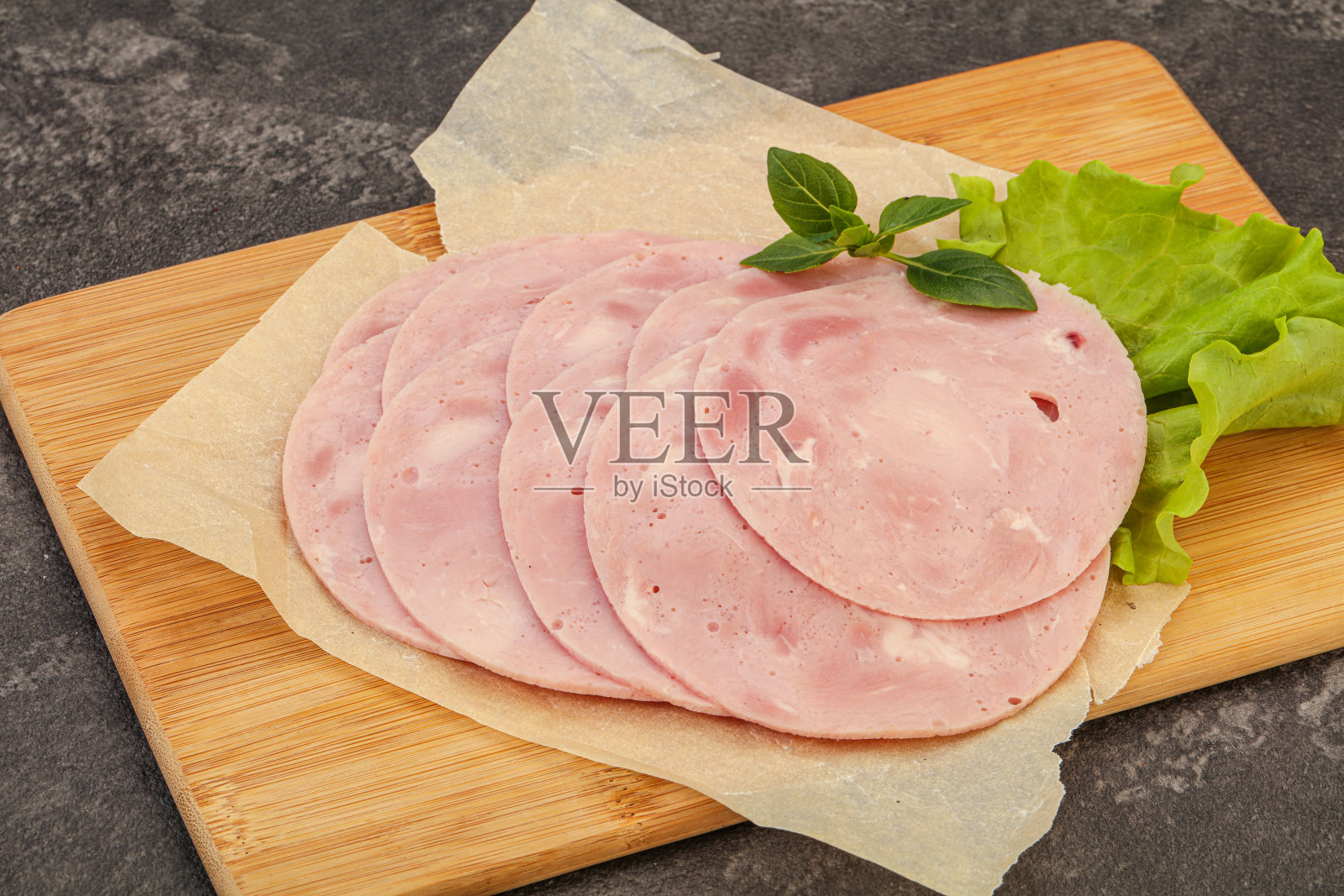 切成薄片的火腿小吃照片摄影图片