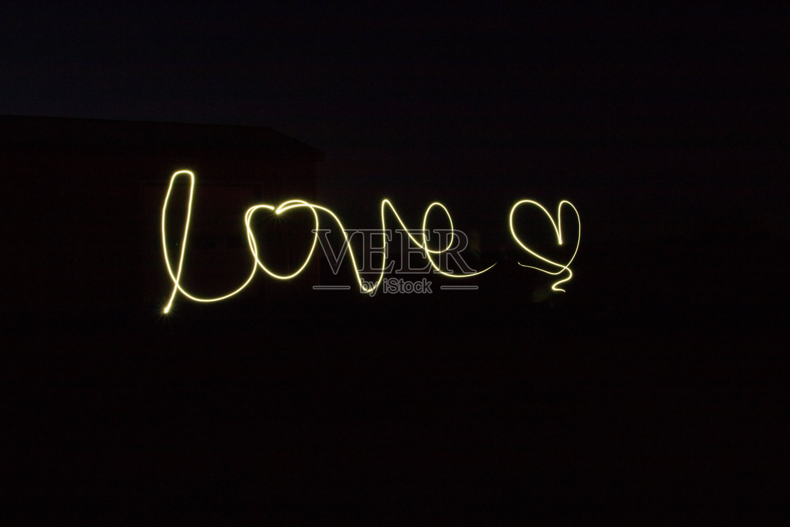 爱写在夜空照片摄影图片