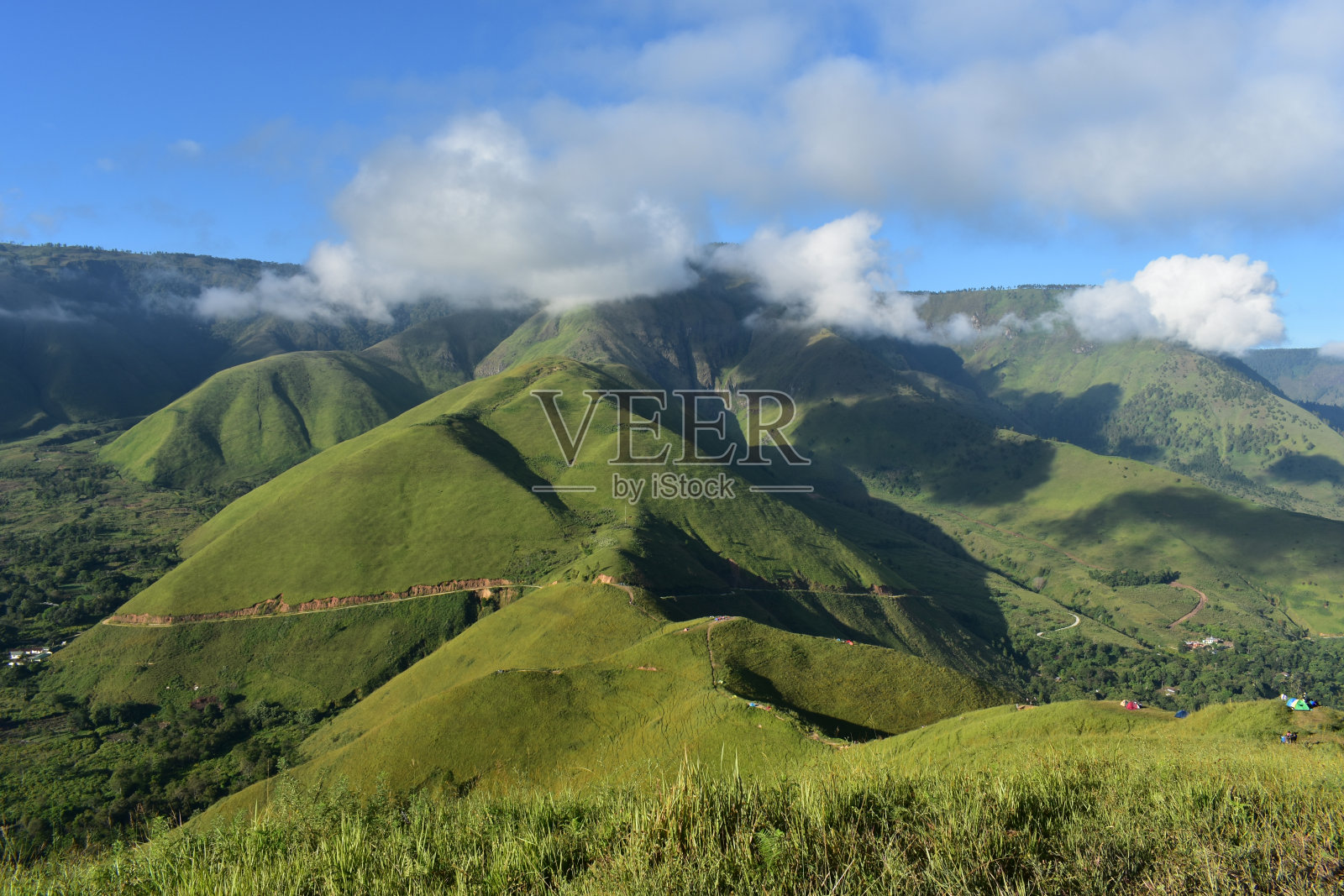 青山全景照片摄影图片