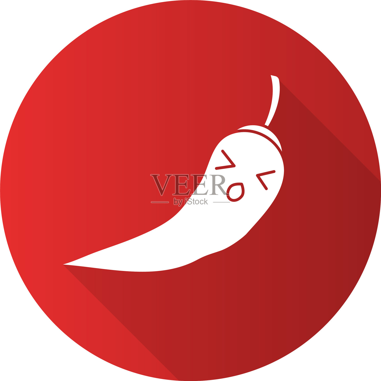 辣椒可爱可爱的平面设计长影字形设计元素图片