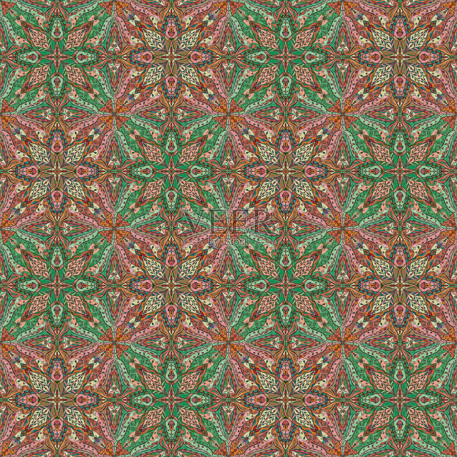 手绘老的外观装饰插画图片素材