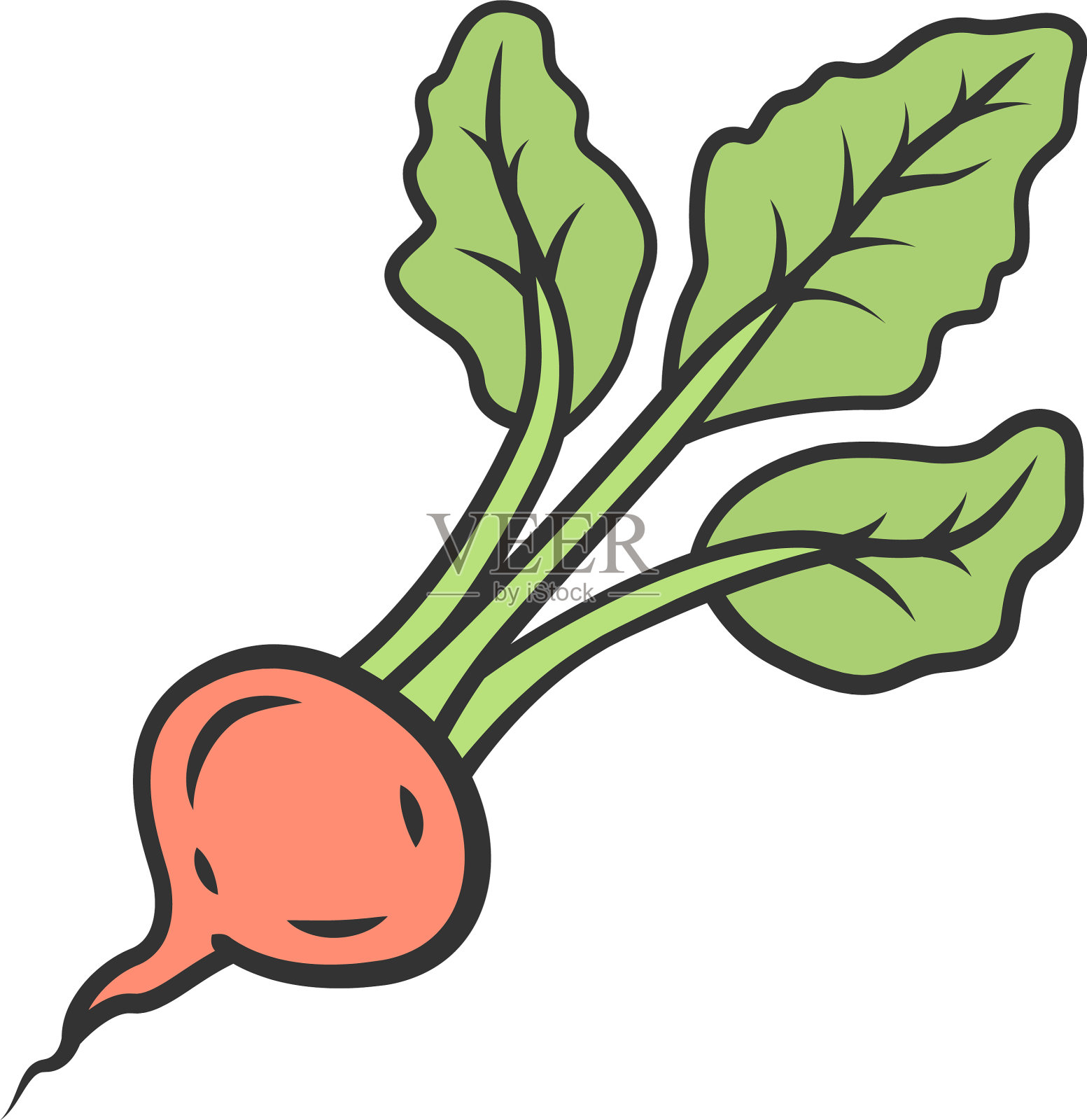 萝卜彩色图标设计元素图片