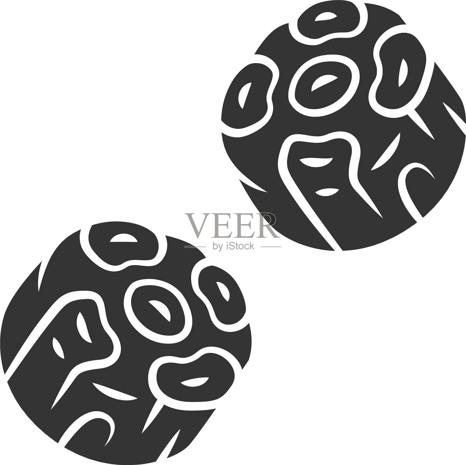 牛尾字形图标屠夫肉西班牙菜肴设计元素图片