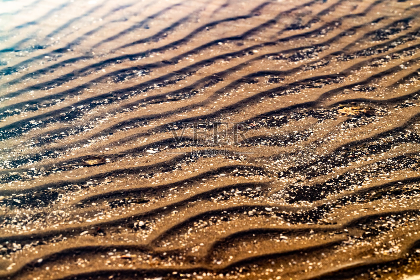 夏天海滩背景。波浪海滩。照片摄影图片