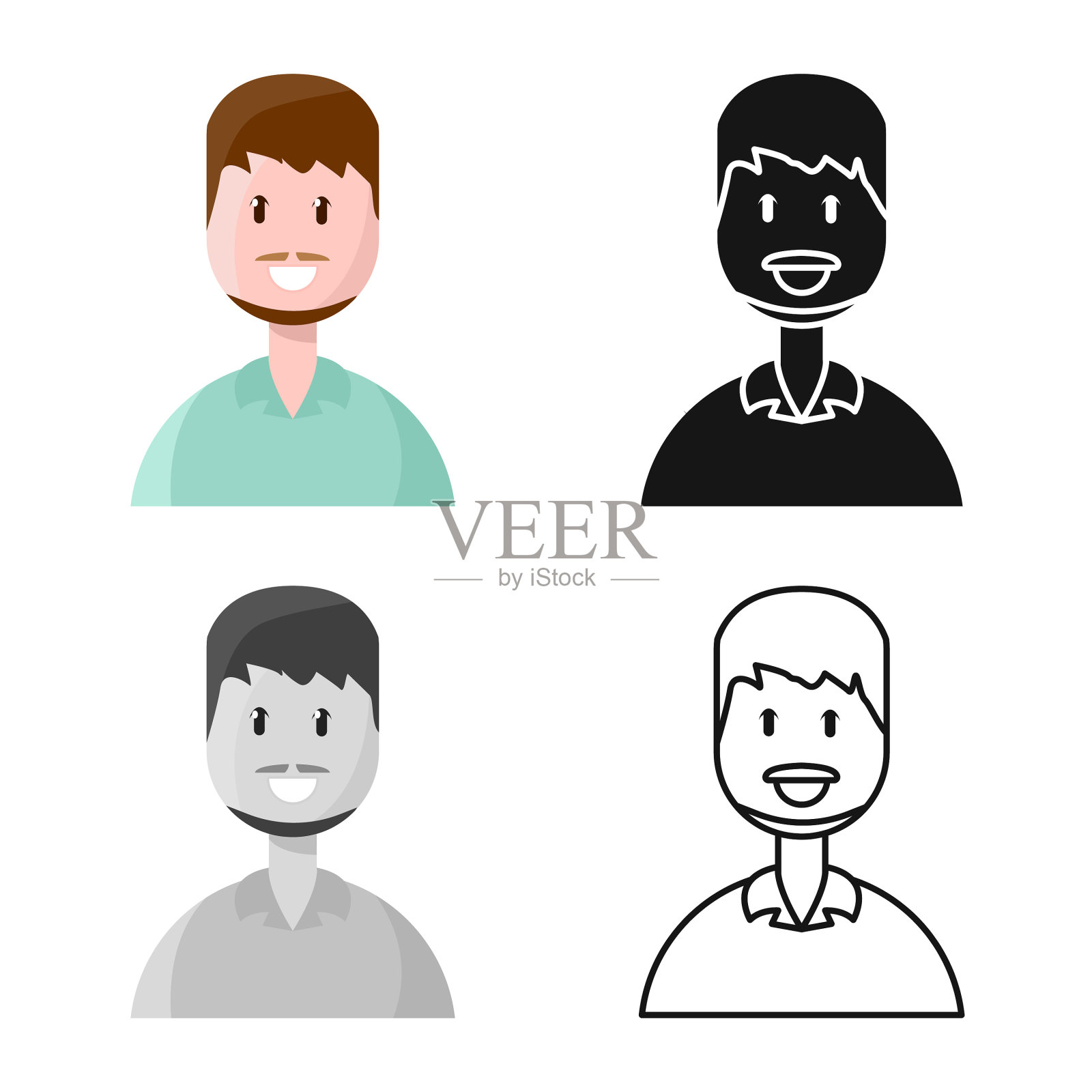 孤立对象医生和科学符号集图标素材