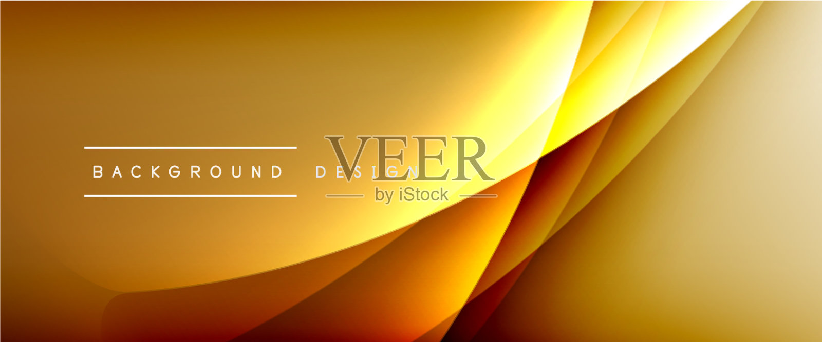 波浪液体风格的线条与阴影和灯光插画图片素材