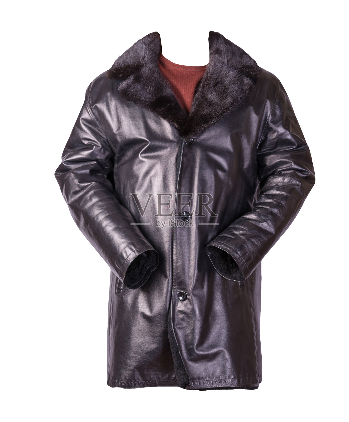 皮革公羊皮被孤立在白色背景上照片摄影图片