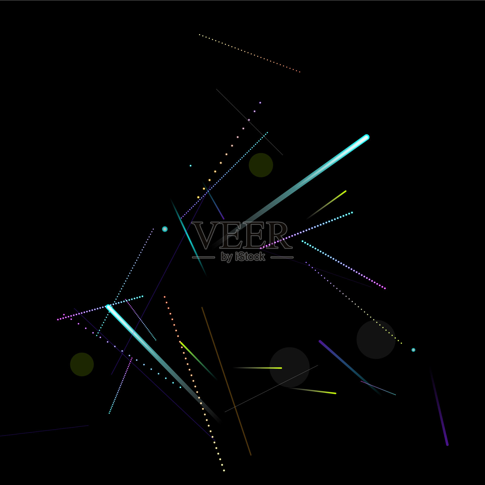 快速效果运动霓虹眩光动态插画图片素材