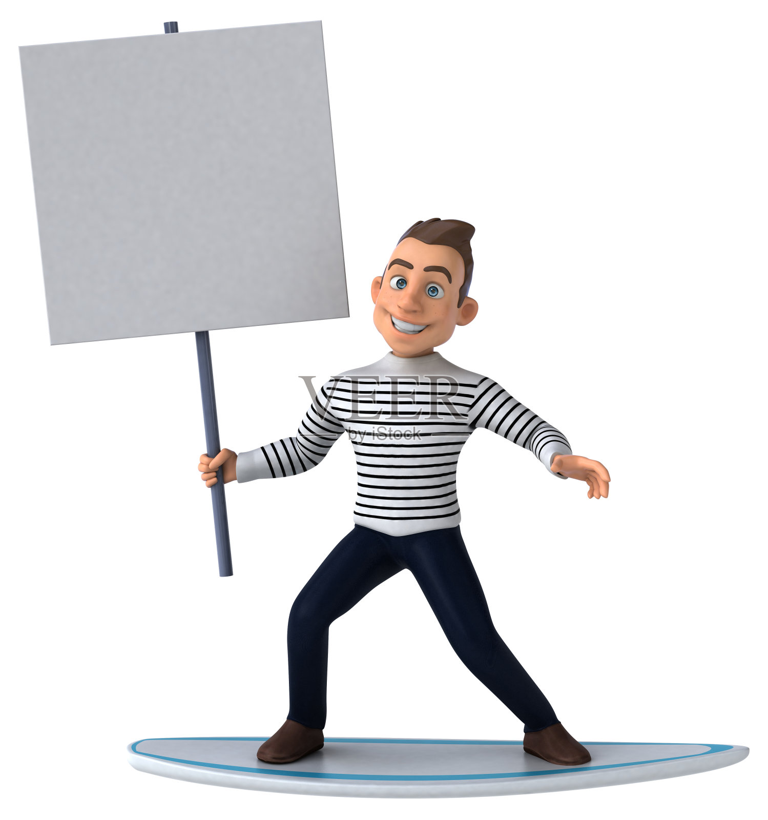 有趣的3D卡通休闲角色照片摄影图片