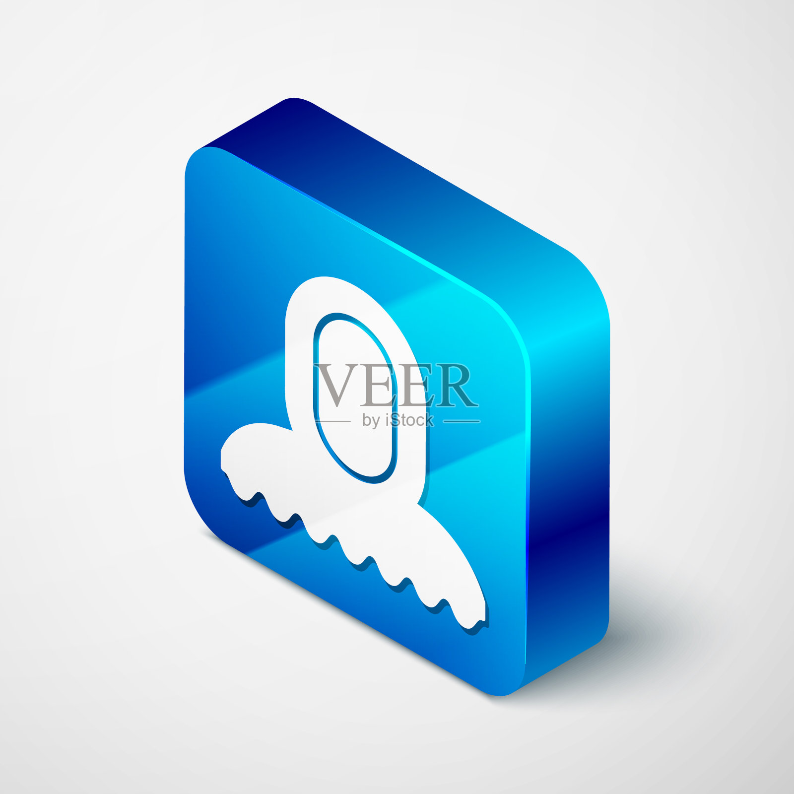 等距中世纪兜帽图标孤立在白色图标素材