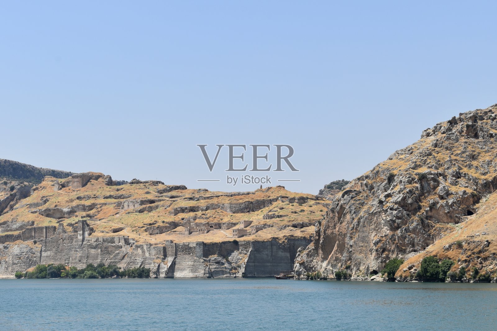 古老的哈尔菲提和它著名的沉没尖塔照片摄影图片