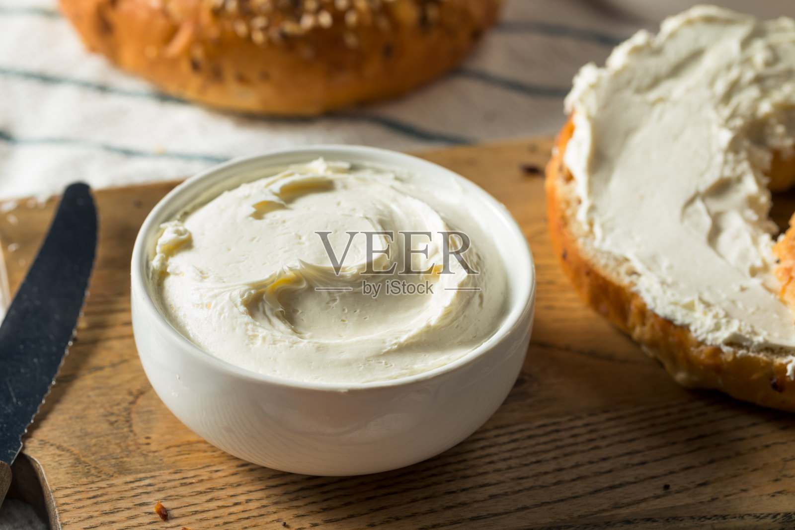 自制奶油芝士照片摄影图片