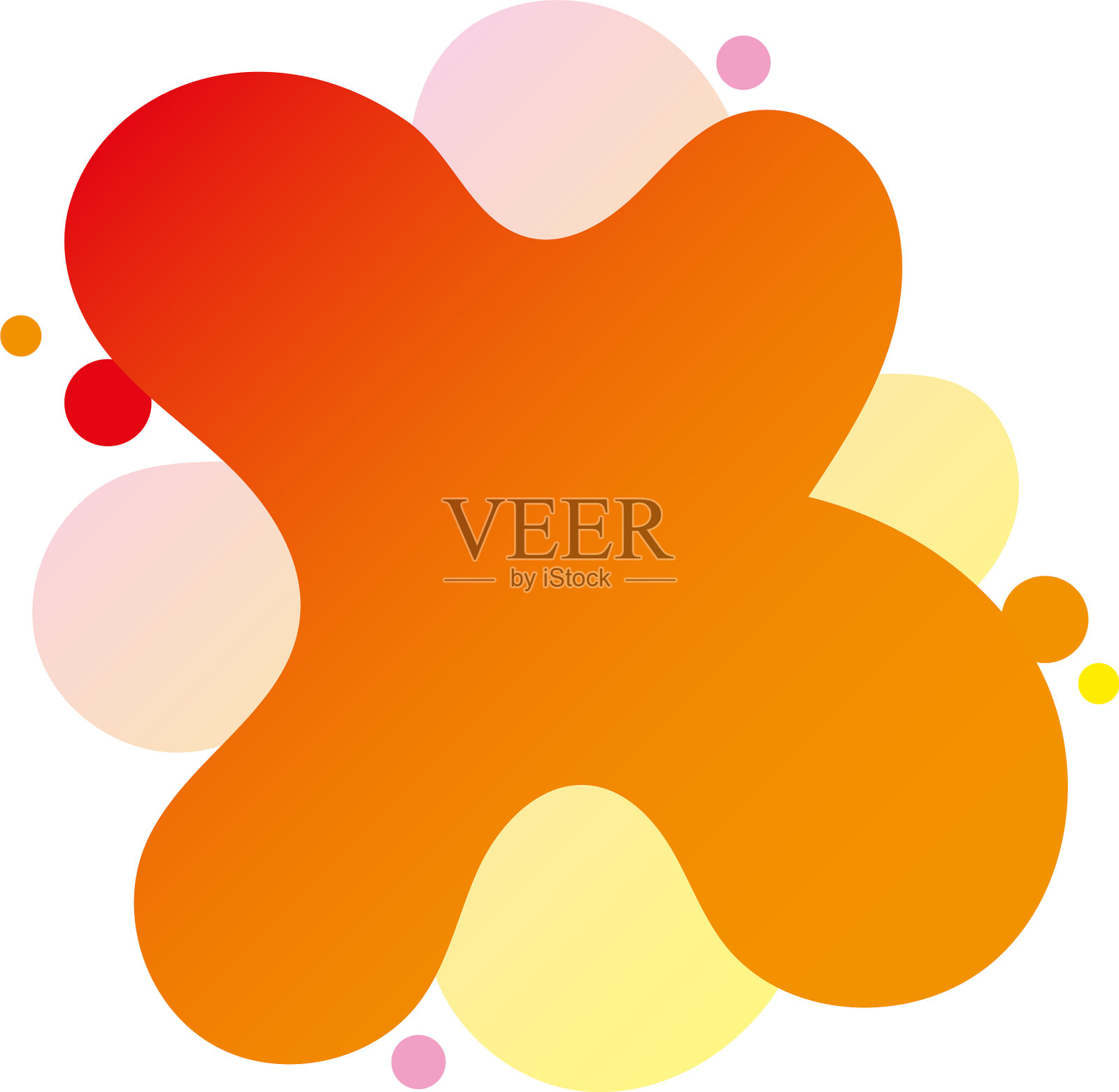 液体抽象元素图形渐变平坦插画图片素材