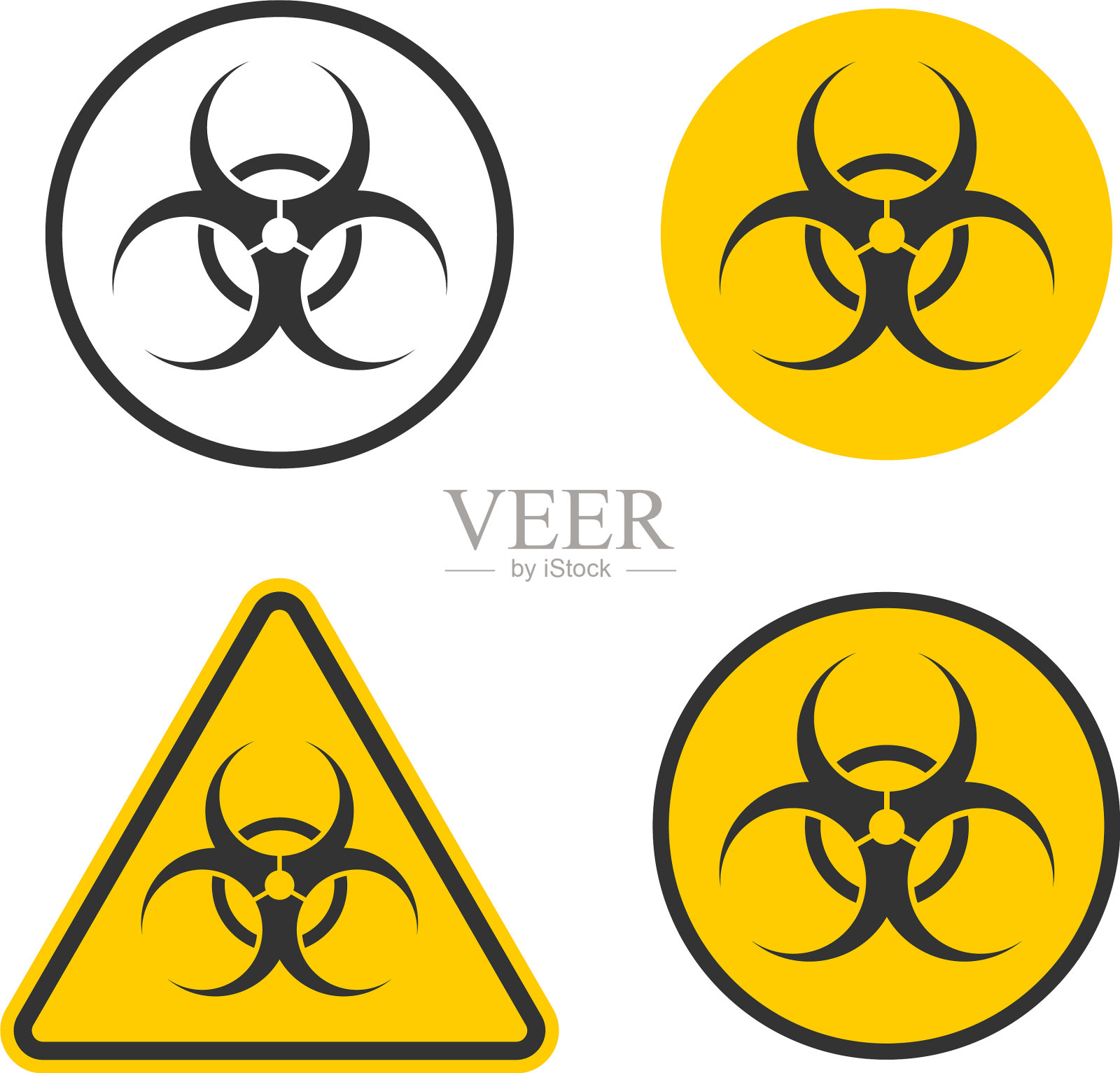 生物危害警告安全图标形状生物插画图片素材
