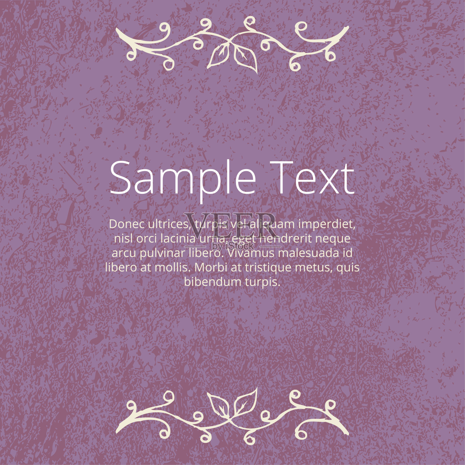 Grunge花卉背景与空白的空间插画图片素材