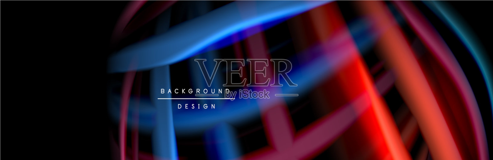 丝绸和流畅的流波海报设计色彩插画图片素材